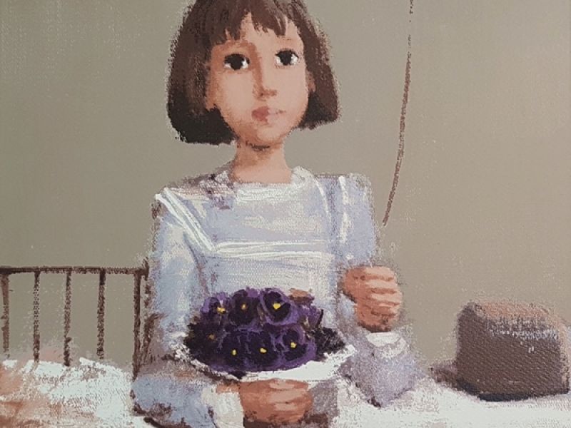 Girl with a balloon M