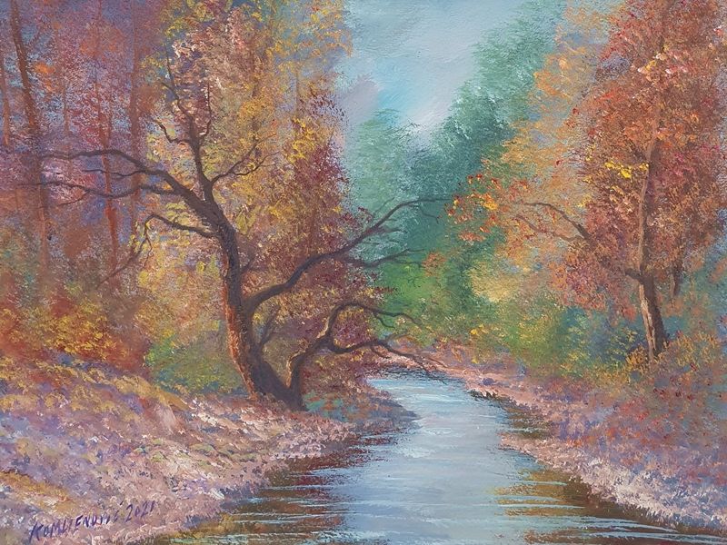 River in autumn 2121