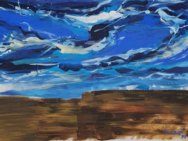 Irish landscape - Cliffs 1991.