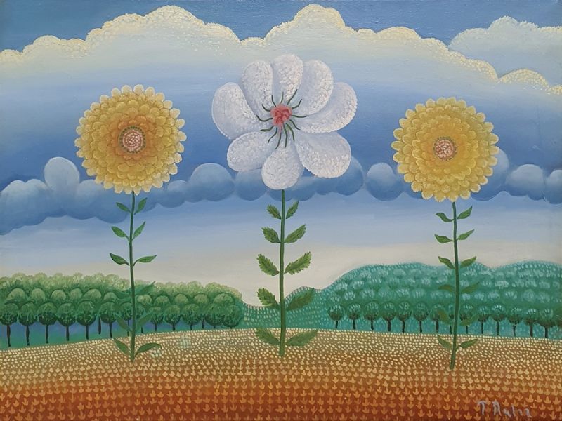 Three flowers