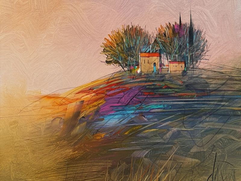Houses on a hill