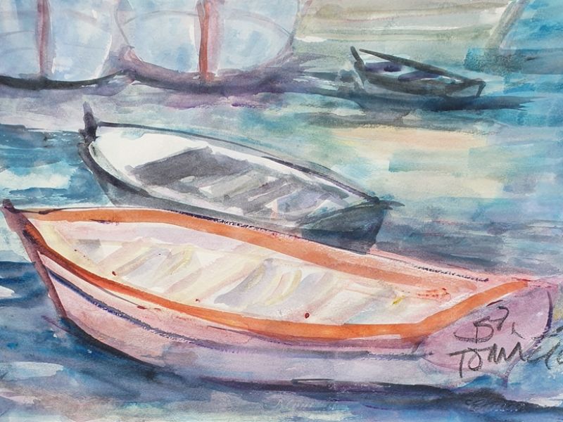 Boats in the sea A